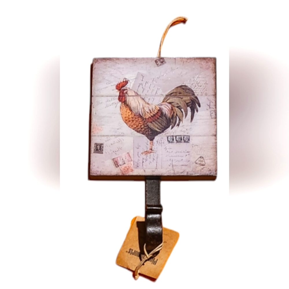 NWT Pier 1 Imports Rooster Hook 5"x5"